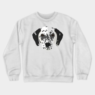 Black And White Dot Dog Prints Crewneck Sweatshirt